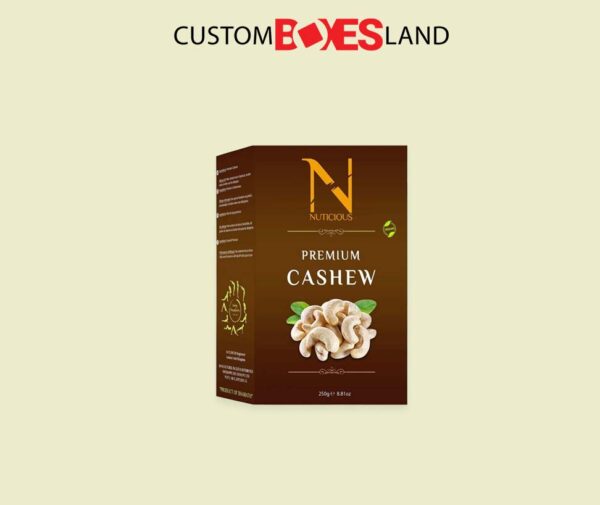 Custom Cashew Nuts Packaging Boxes